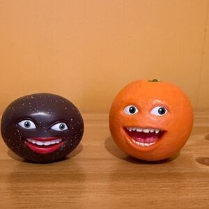 Annoying Orange & Passion Fruit Talking Fruit Toy Pair - Kids Toys